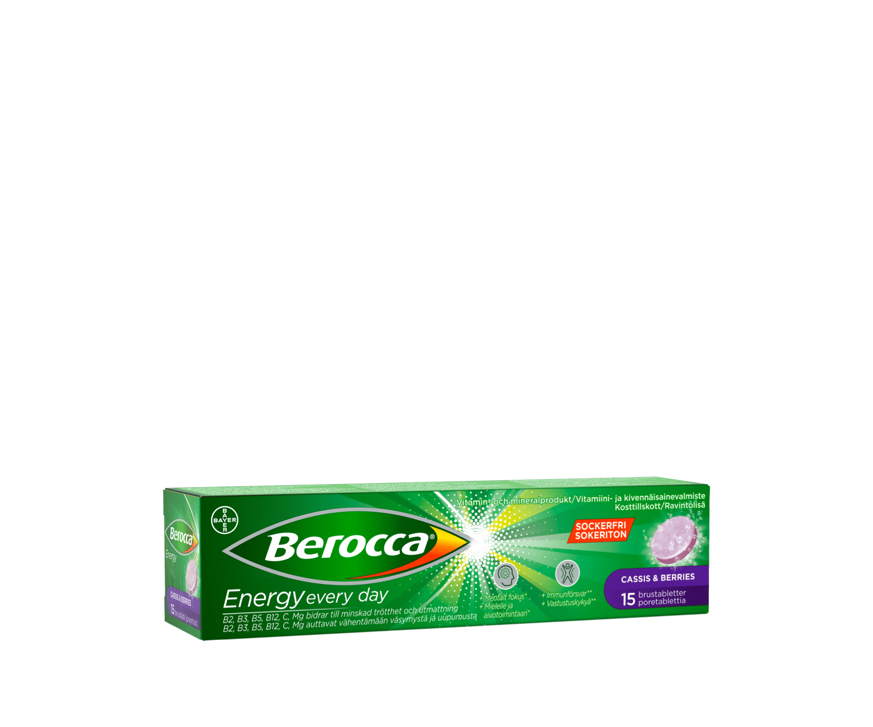 Berocca Cassis & Berries 15 Performance produkter