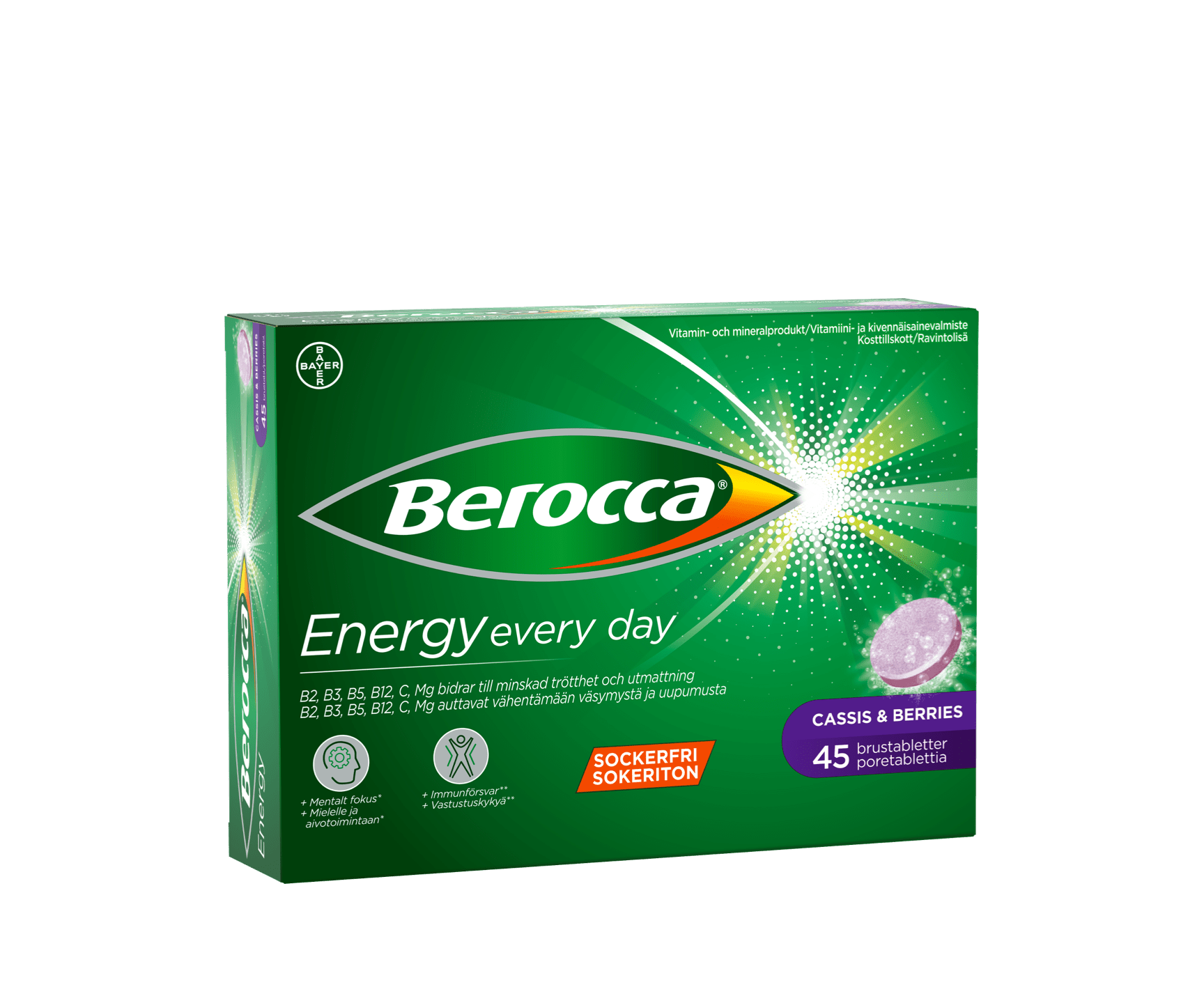 Berocca Cassis & Berries 45 Performance produkter